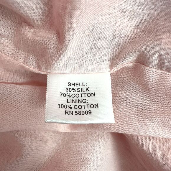 Nurture Peach Silk Embroidered Ombre Mini Skirt Elastic Waist Trim‎ Large - Picture 6 of 9